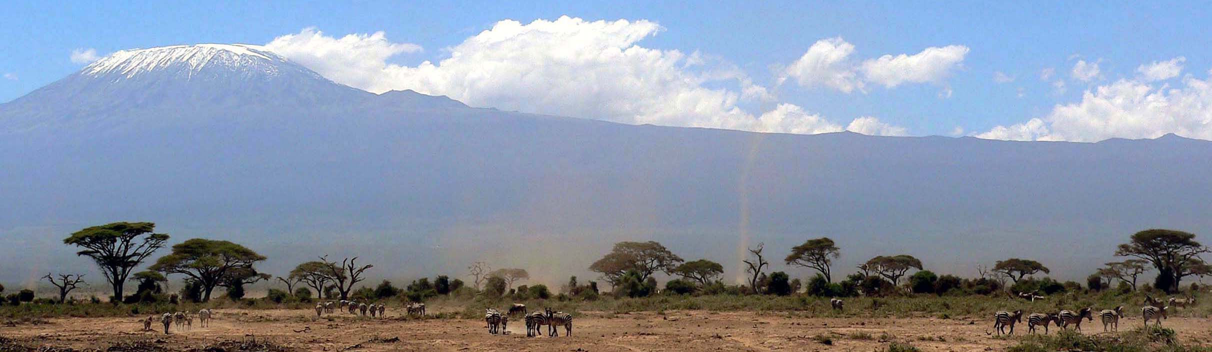 Kenya, Amboseli NAtional Park, Mount Kilimanjaro Panoramic1