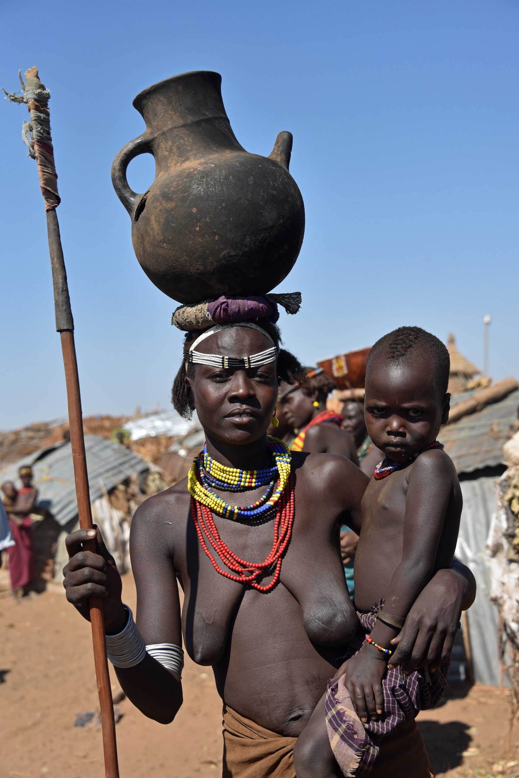 Omo VAlley Southern Ethiopia Dassanech woman and baby1